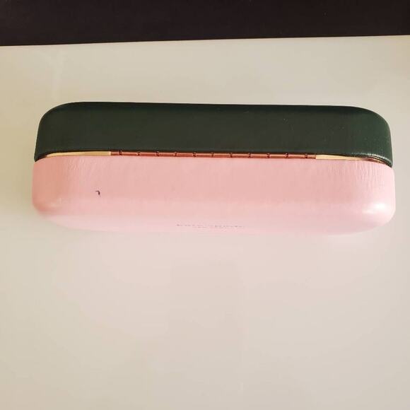 Kate Spade New York Clamshell Hardshell Sunglass Eyeglass‎ Case Pink and Green - Picture 4 of 11